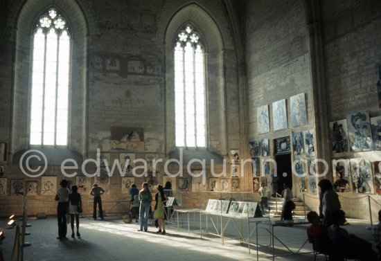 Exposition Pablo Picasso 1970-1972. 201 peintures. 23.5.-23.9.1973. Palais des Papes, Avignon. Festival d'Avignon 1973. (Avignon II) - Photo by Edward Quinn