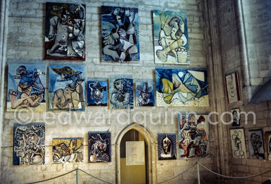 Exposition Pablo Picasso 1970-1972. 201 peintures. 23.5.-23.9.1973. Palais des Papes, Avignon. Festival d'Avignon 1973. (Avignon II) - Photo by Edward Quinn