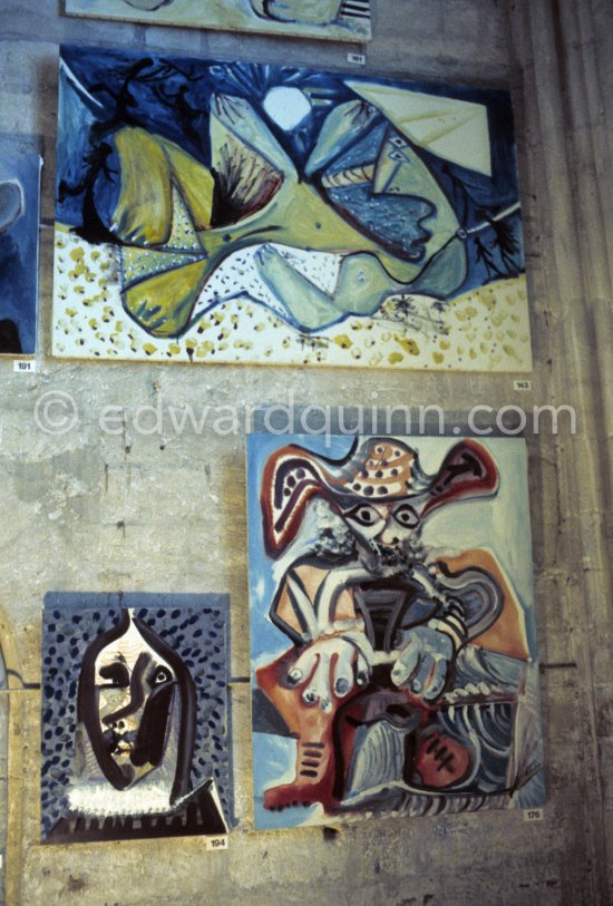 Exposition Pablo Picasso 1970-1972. 201 peintures. 23.5.-23.9.1973. Palais des Papes, Avignon. Festival d'Avignon 1973. (Avignon II) - Photo by Edward Quinn