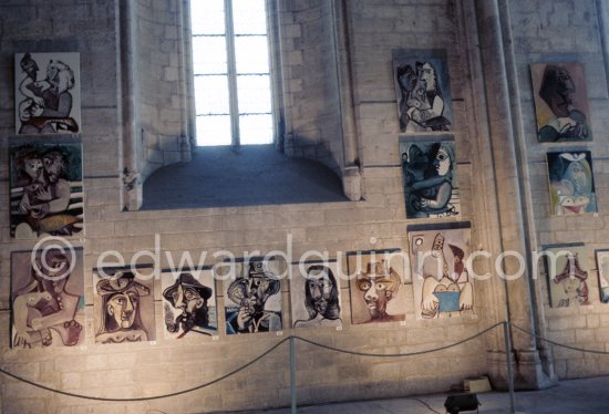 Exposition Pablo Picasso 1970-1972. 201 peintures. 23.5.-23.9.1973. Palais des Papes, Avignon. Festival d'Avignon 1973. (Avignon II) - Photo by Edward Quinn
