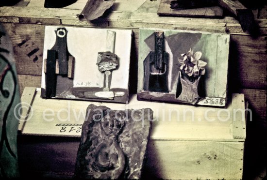 Studio de la sculpture. Ground floor, Mas Notre-Dame-de-Vie, Mougins 1974. (Photographed after Pablo Picasso’s death.) - Photo by Edward Quinn