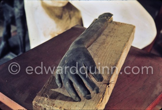 Studio de la sculpture. Ground floor, Mas Notre-Dame-de-Vie, Mougins 1974. (Photographed after Pablo Picasso’s death.) - Photo by Edward Quinn