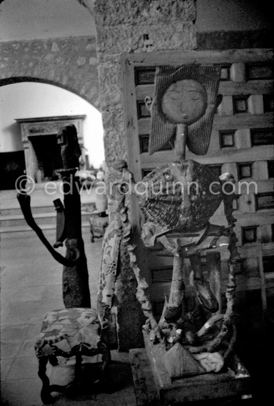 Studio de la sculpture. Ground floor, Mas Notre-Dame-de-Vie, Mougins 1974. (photographed after Pablo Picasso's death) - Photo by Edward Quinn
