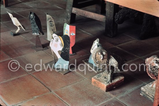 Studio de la sculpture. Ground floor, Mas Notre-Dame-de-Vie, Mougins 1974. (photographed after Pablo Picasso's death) - Photo by Edward Quinn