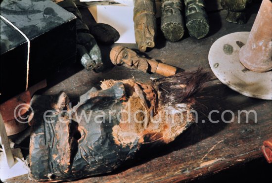 Studio de la sculpture. Ground floor, Mas Notre-Dame-de-Vie, Mougins 1974. (Photographed after Pablo Picasso’s death.) - Photo by Edward Quinn