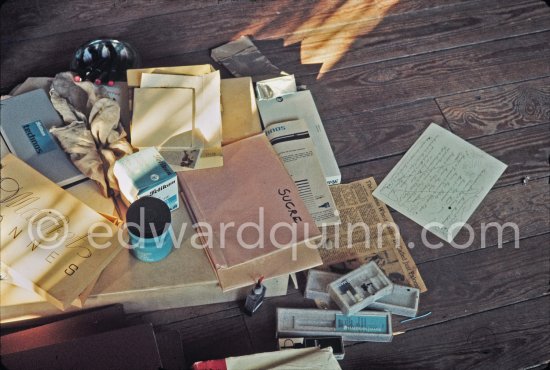 Studio de la sculpture. Ground floor, Mas Notre-Dame-de-Vie, Mougins 1974. - Photo by Edward Quinn