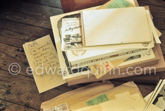 Studio de la sculpture. Ground floor, Mas Notre-Dame-de-Vie, Mougins 1974. - Photo by Edward Quinn
