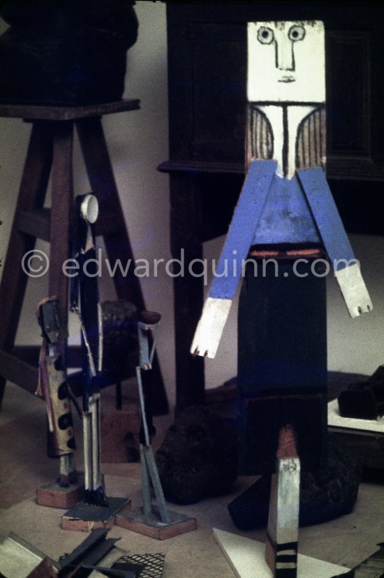 Studio de la sculpture. Ground floor, Mas Notre-Dame-de-Vie, Mougins 1974. (Photographed after Pablo Picasso’s death.) - Photo by Edward Quinn