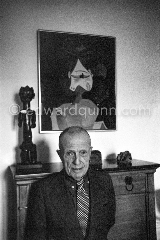 Michel Leiris, French writer, husband of Louise Leiris (Galérie Louise Leiris). Paris 1983 - Photo by Edward Quinn