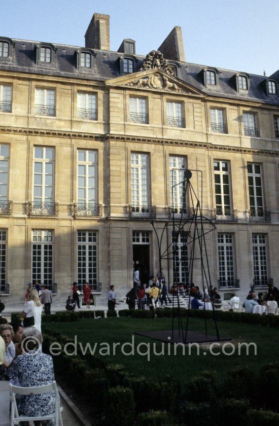 Opening of the Picasso Museum Paris (Musée national Picasso Paris), located in the Marais Quarter. Paris 1985. - Photo by Edward Quinn