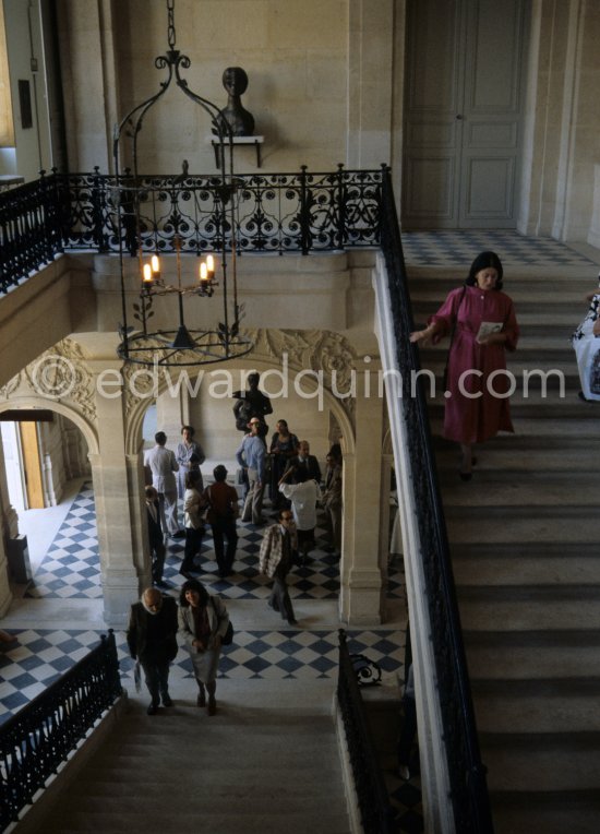 Opening of the Picasso Museum Paris (Musée national Picasso Paris), located in the Marais Quarter. Paris 1985. - Photo by Edward Quinn