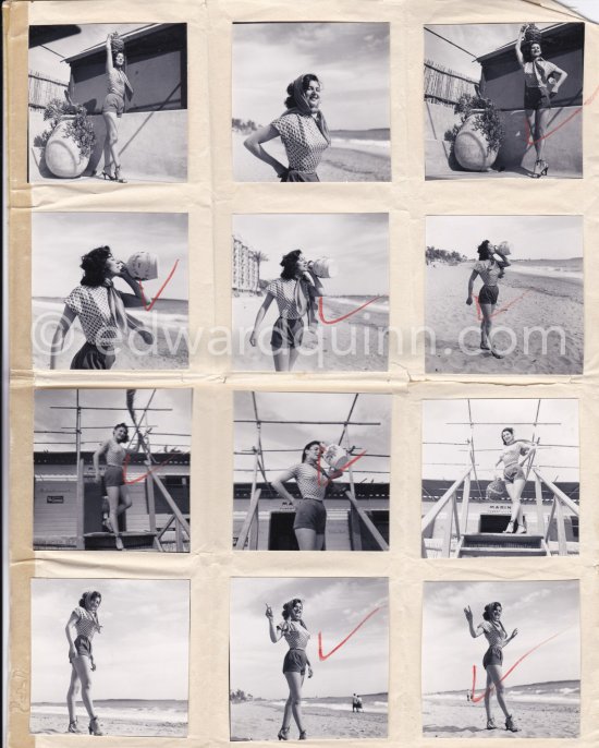 Contact prints. Photos from original negatives available. - Photo by Edward Quinn