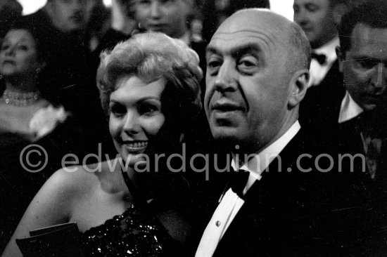 Otto Preminger and Kim Novak. Cannes Film Festival 1956. - Photo by Edward Quinn