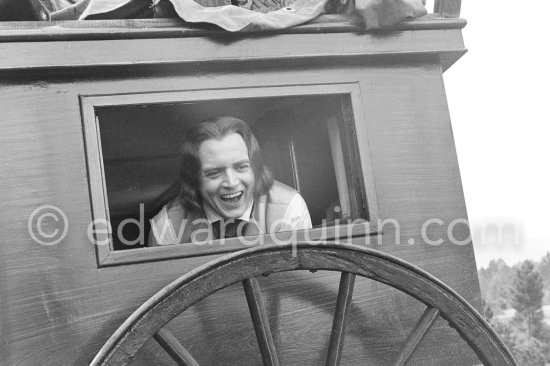 Will Quadflieg, German actor, during filming of "Lola Montès". Nice 1955. - Photo by Edward Quinn