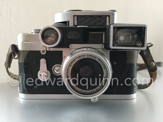 Edward Quinn\'s Leica M3-755852 1955 with Summaron 3.5 1435380 - Photo by Edward Quinn