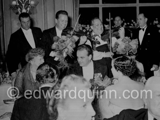 Prince Rainier. This is the first time he attended the "Bal de la Rose" gala dinner at the International Sporting Club in Monte Carlo 1955. - Photo by Edward Quinn