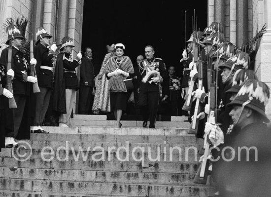 Prince Rainier and Princess Grace. Monegasque Fête Nationale. Monaco 1960 - Photo by Edward Quinn