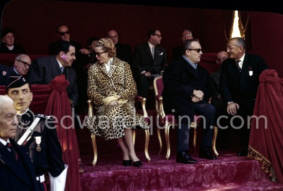 Prince Rainier and Princess Grace. Rallye Monte Carlo 1958. (Grace Kelly) - Photo by Edward Quinn