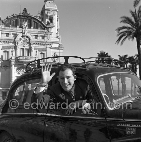 N° 318 Stirling Moss on Sunbeam Talbot 90, 6th. Rallye Monte Carlo 1953. - Photo by Edward Quinn