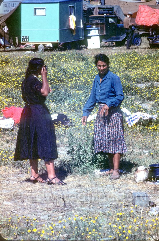 Gypsies on the occasion of the yearly pilgrimage and festival of the Gypsies in honor of Saint Sara, Saintes-Maries-de-la-Mer in 1953. - Photo by Edward Quinn