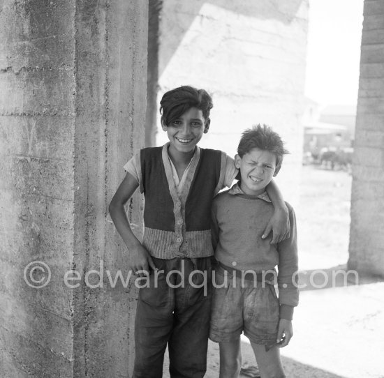 Gypsies on the occasion of the yearly pilgrimage and festival of the Gypsies in honor of Saint Sara, Saintes-Maries-de-la-Mer in 1953. - Photo by Edward Quinn