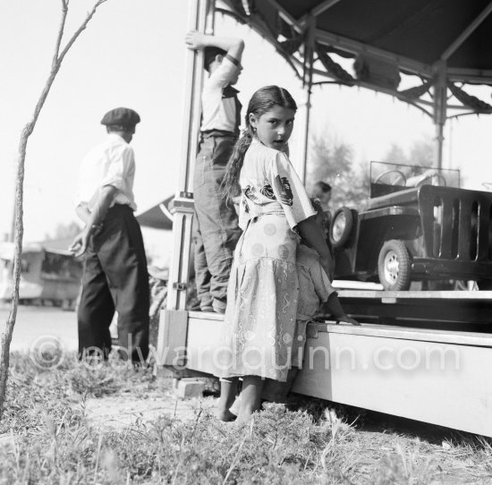 Gypsies on the occasion of the yearly pilgrimage and festival of the Gypsies in honor of Saint Sara, Saintes-Maries-de-la-Mer in 1953. - Photo by Edward Quinn