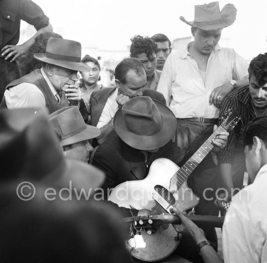 Gypsies on the occasion of the yearly pilgrimage and festival of the Gypsies in honor of Saint Sara, Saintes-Maries-de-la-Mer in 1953. - Photo by Edward Quinn