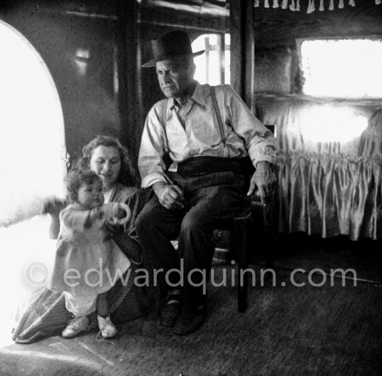 Gypsies on the occasion of the yearly pilgrimage and festival of the Gypsies in honor of Saint Sara, Saintes-Maries-de-la-Mer in 1953. - Photo by Edward Quinn