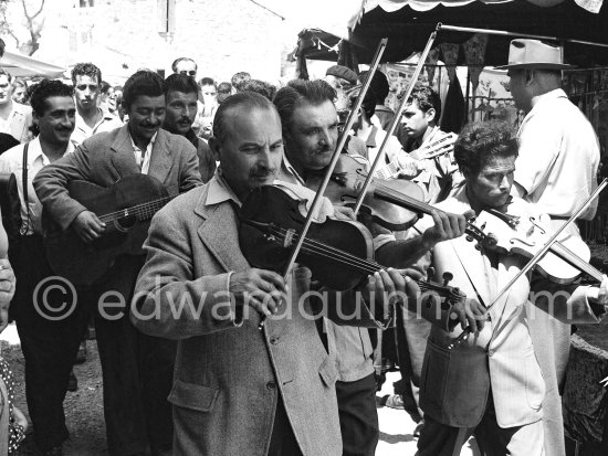 Gypsies on the occasion of the yearly pilgrimage and festival of the Gypsies in honor of Saint Sara, Saintes-Maries-de-la-Mer in 1953. - Photo by Edward Quinn