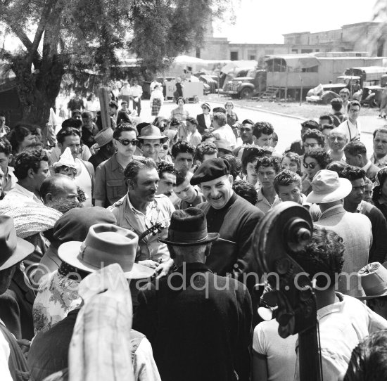 Gypsies on the occasion of the yearly pilgrimage and festival of the Gypsies in honor of Saint Sara, Saintes-Maries-de-la-Mer in 1953. - Photo by Edward Quinn