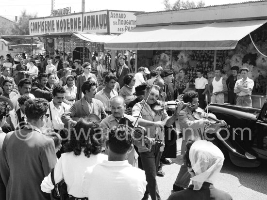 Gypsies on the occasion of the yearly pilgrimage and festival of the Gypsies in honor of Saint Sara, Saintes-Maries-de-la-Mer in 1953. - Photo by Edward Quinn