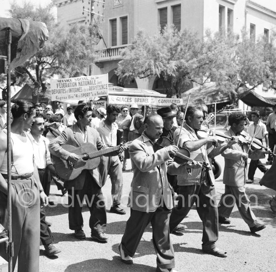 Gypsies on the occasion of the yearly pilgrimage and festival of the Gypsies in honor of Saint Sara, Saintes-Maries-de-la-Mer in 1953. - Photo by Edward Quinn