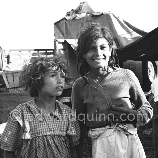 Gypsies on the occasion of the yearly pilgrimage and festival of the Gypsies in honor of Saint Sara, Saintes-Maries-de-la-Mer in 1953. - Photo by Edward Quinn