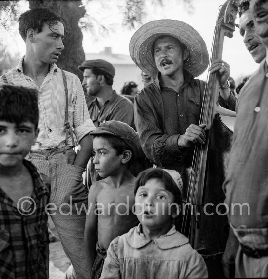 Gypsies on the occasion of the yearly pilgrimage and festival of the Gypsies in honor of Saint Sara, Saintes-Maries-de-la-Mer in 1953. - Photo by Edward Quinn