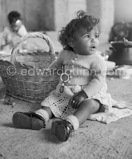 Gypsies on the occasion of the yearly pilgrimage and festival of the Gypsies in honor of Saint Sara, Saintes-Maries-de-la-Mer in 1953. - Photo by Edward Quinn