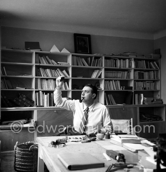 Samivel (Paul Gayet-Tancrède). Piol 1954. - Photo by Edward Quinn