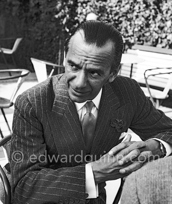 Malcolm Sargent, English conductor. Nice 1952. - Photo by Edward Quinn