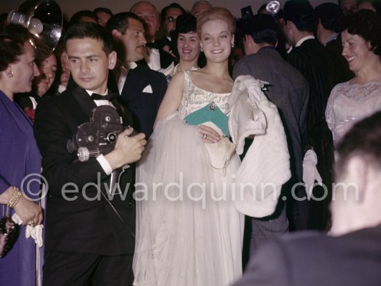 Romy Schneider. Gala evening, Cannes Film Festival 1959. - Photo by Edward Quinn