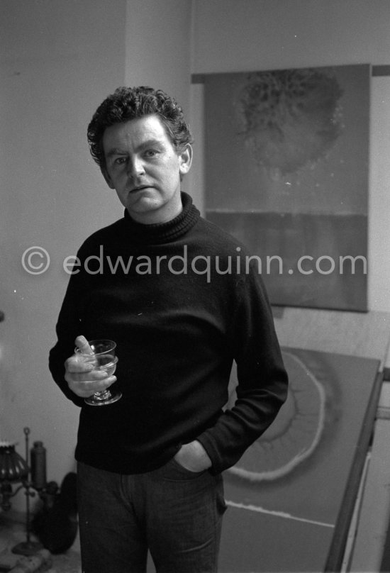 Painter Patrick Scott at his house in Dublin 1963. - Photo by Edward Quinn