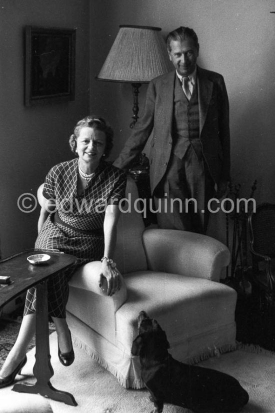 Graf Oswald von Seilern and Gräfin Fanny. Monte Carlo, Villa Carina, 1957 - Photo by Edward Quinn