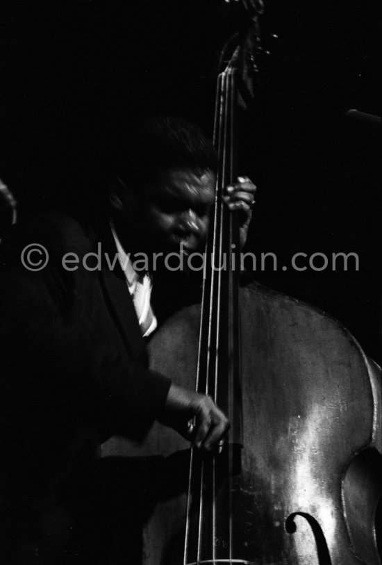 Arvell Shaw. Festival du Jazz, Cannes 1958. - Photo by Edward Quinn