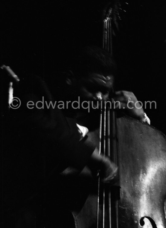 Arvell Shaw. Festival du Jazz, Cannes 1958. - Photo by Edward Quinn