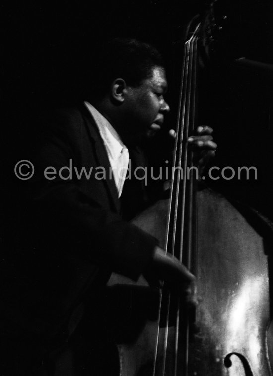 Arvell Shaw. Festival du Jazz, Cannes 1958. - Photo by Edward Quinn