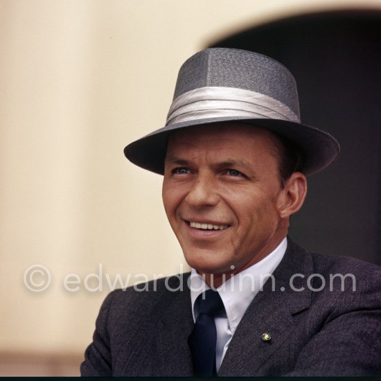 Ol’ Blue Eyes Frank Sinatra at the height of his fame; he’d won an Oscar for "From Here to Eternity" and was receiving rave reviews for his album "Come Fly with Me". Monte Carlo 1958. - Photo by Edward Quinn