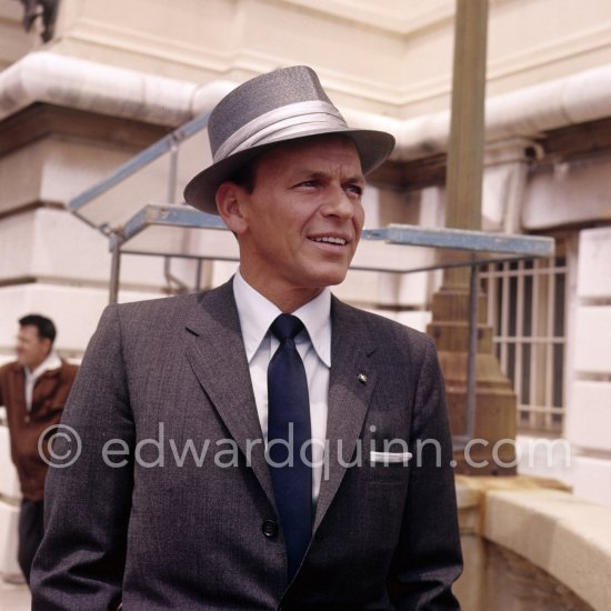 Ol’ Blue Eyes Frank Sinatra at the height of his fame; he’d won an Oscar for "From Here to Eternity" and was receiving rave reviews for his album "Come Fly with Me". Monte Carlo 1958. - Photo by Edward Quinn