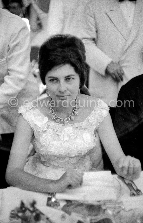 Princess Soraya. Red Cross Gala. Monte Carlo 1960. - Photo by Edward Quinn