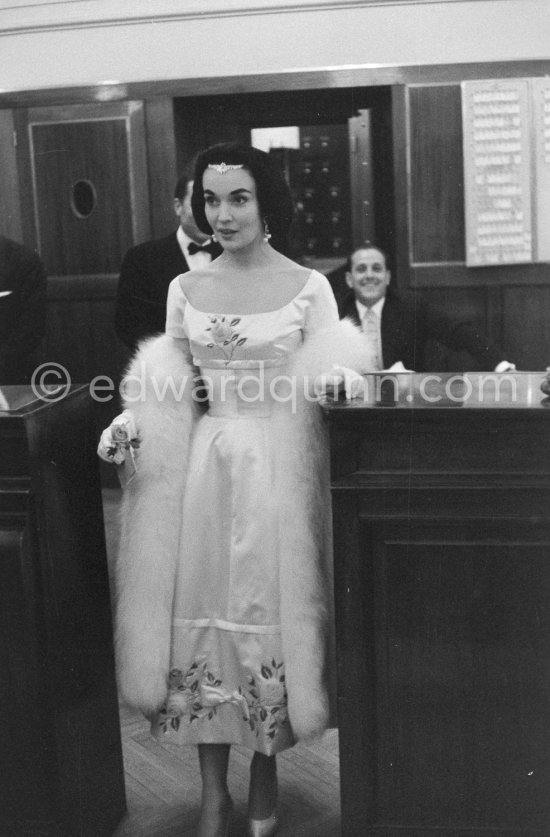 Ludmilla Tcherina, Russian ballet dancer and actress. Cannes Film Festival 1956. - Photo by Edward Quinn