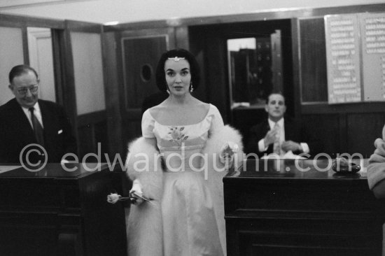 Ludmilla Tcherina, Russian ballet dancer and actress. Cannes Film Festival 1956. - Photo by Edward Quinn