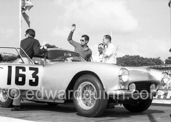 Olivier Gendebien (B) / Lucien Bianchi (B), 250 GT Interim Berlinetta 1523GT, winner. Tour de France de l'Automobile 1959, Nice. - Photo by Edward Quinn