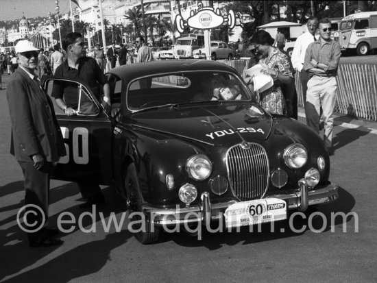 Jaguar Mk1 3.4. Tour de France de l\'Automobile 1959, Nice.1. Tour de France de l\'Automobile 1959, Nice. 3.4. Tour de France de l\'Automobile 1959, Nice.1. Tour de France de l\'Automobile 1959, Nice.1. Tour de France de l\'Automobile 1959, Nice. 3.4. Tour de France de l\'Automobile 1959, Nice. - Photo by Edward Quinn